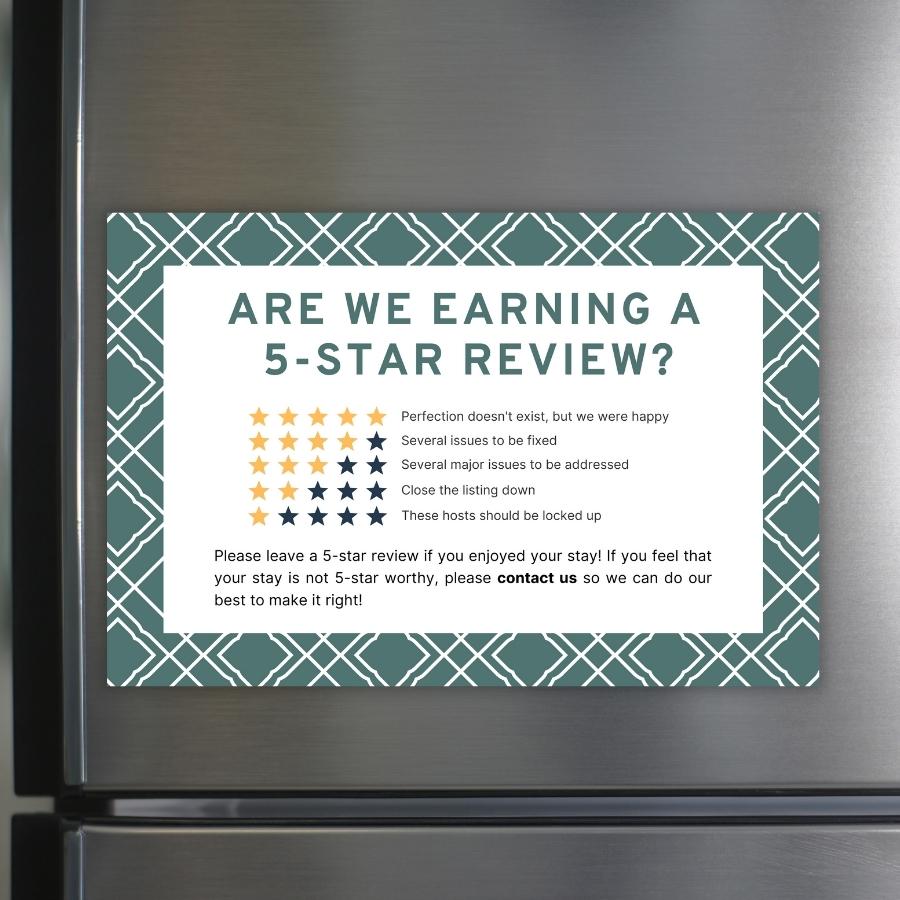 Earn Your Stars Review Magnets