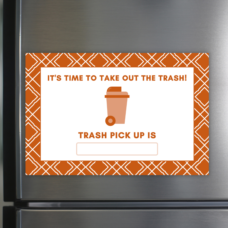 Earn Your Stars Trash Reminder Magnets
