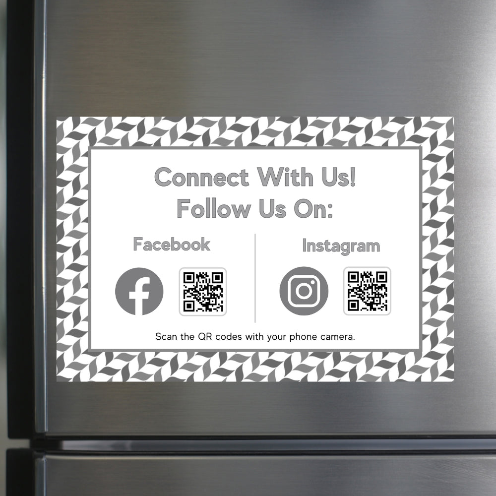 Leafy Social Media Magnets - Two Pages