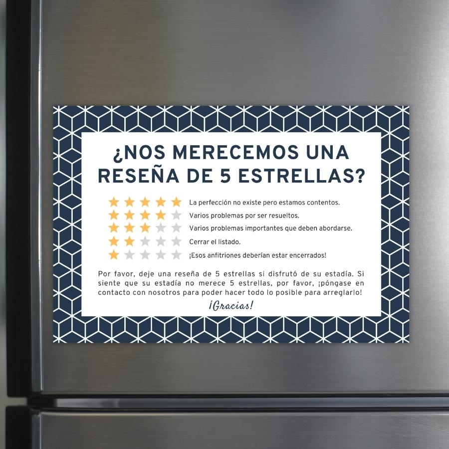 Top-Notch Spanish Ratings Magnets