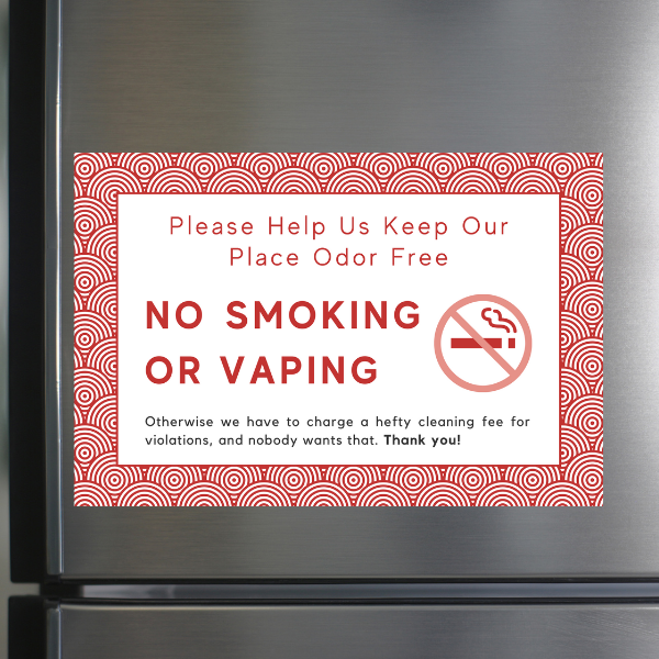 No Smoking Magnets