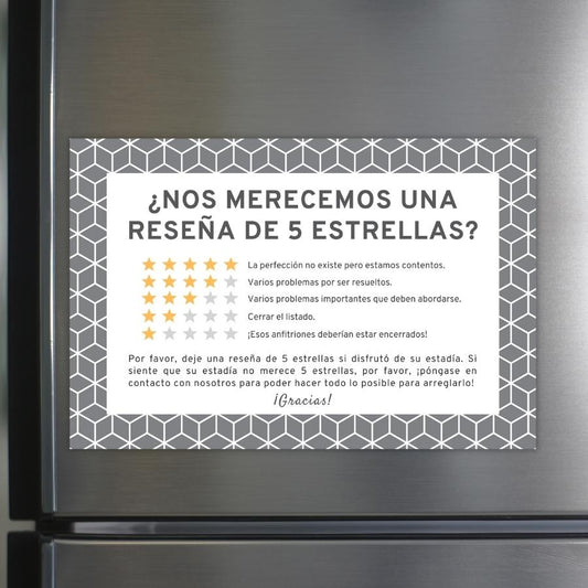 Top-Notch Spanish Ratings Magnets